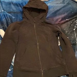 Lululemon scuba hoodie black sz 6
